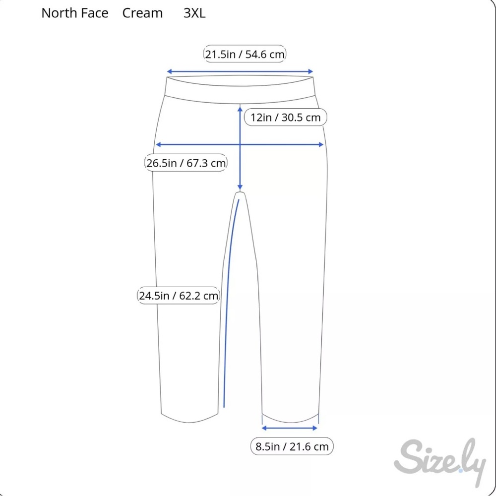 The North Face NWT Aphrodite Motion Capri Pants Size 3XL Gravel Beige 43x24.5 - Picture 14 of 14
